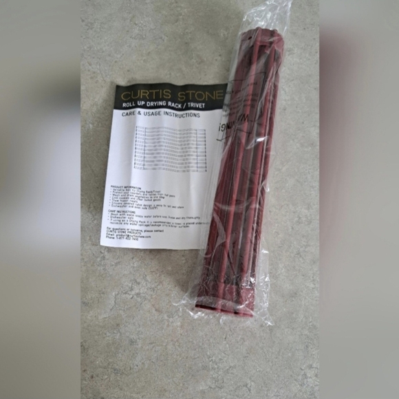 NWOT Curtis Stone Roll up Trivet/Drying/ Cooling Rack - Picture 2 of 6